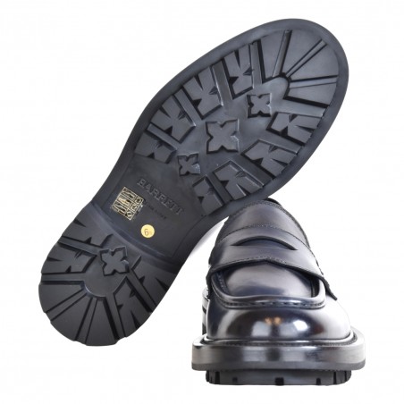 MOCASSINO IN PELLE BARRETT 242U070.5 BLU
