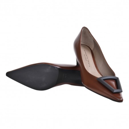DECOLLETE CON ACCESSORIO ROBERTO FESTA MOON CHOCOLATE