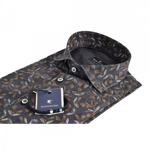 CAMICIA IN COTONE BASTONCINO B4105 02
