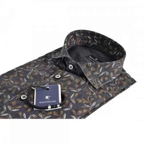 CAMICIA IN COTONE BASTONCINO B4105 02