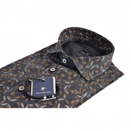 CAMICIA IN COTONE BASTONCINO B4105 02