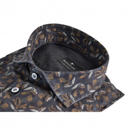 CAMICIA IN COTONE BASTONCINO B4105 02