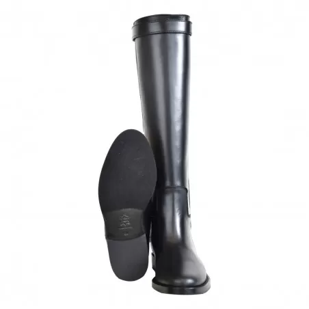 STIVALE CAVALLERIZZA CON LUCCHETTO ORO VIA ROMA 15 3820 NERO