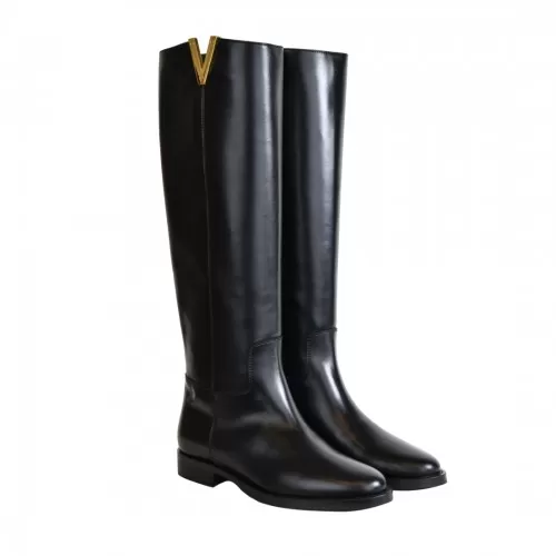 STIVALE CAVALLERIZZA CON V E ZIP VIA ROMA 15 4267 NERO