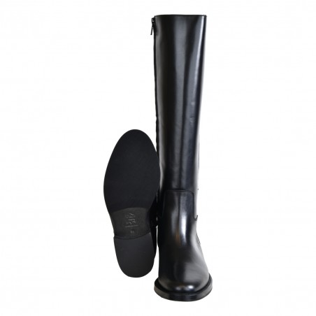 STIVALE CAVALLERIZZA CON V E ZIP VIA ROMA 15 4267 NERO