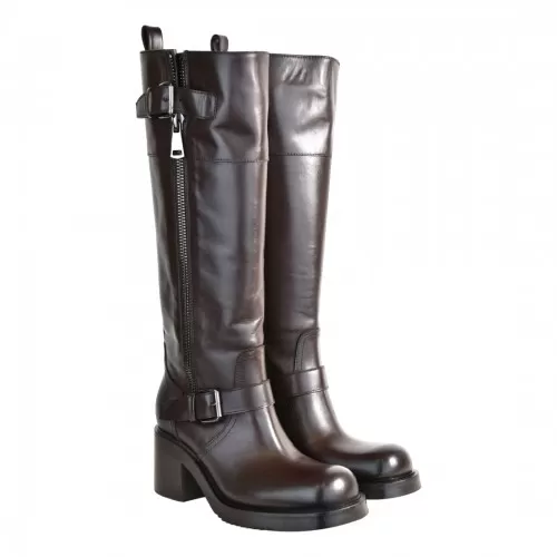 STIVALE CON ZIP ELENA IACHI E4294 MORO