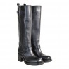 STIVALE CON ZIP ELENA IACHI E4294 NERO