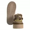 PANTOFOLA CON NAPPINE ELENA IACHI MI02 MILITARY
