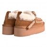 PANTOFOLA CON NAPPINE ELENA IACHI MI02 TAN