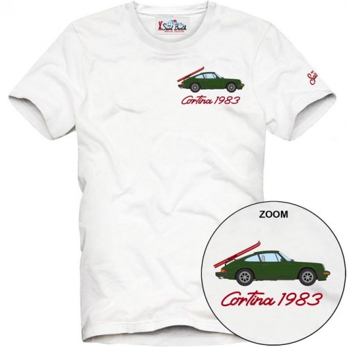 ARNOTT T-SHIRT CORTINA CAR SKI 10 EMB MC2 SAINT BARTH ARN0001 00956G