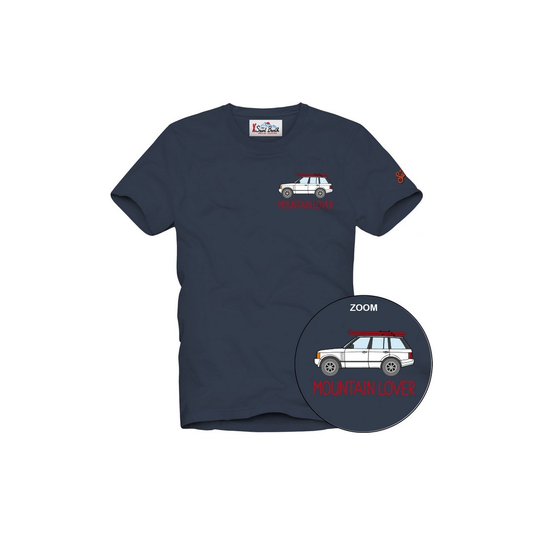 ARNOTT T-SHIRT MOUNTAIN LOVER 61 EMB MC2 SAINT BARTH ARN0001 02730G