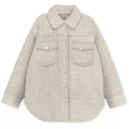 CHANTEL WOOL 10 CREAM PAILLETTES MC2 SAINT BARTH CNH001 00467G