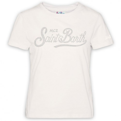 EMILIE W T-SHIRT SB 10 STRASS MC2 SAINT BARTH EMI0002 01058G