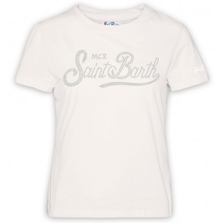 EMILIE W T-SHIRT SB 10 STRASS MC2 SAINT BARTH EMI0002 01058G