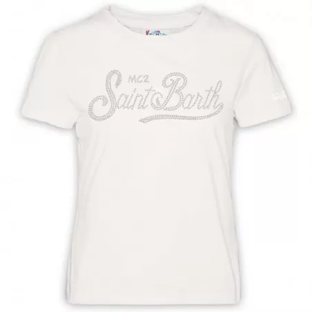 EMILIE W T-SHIRT SB 10 STRASS MC2 SAINT BARTH EMI0002 01058G