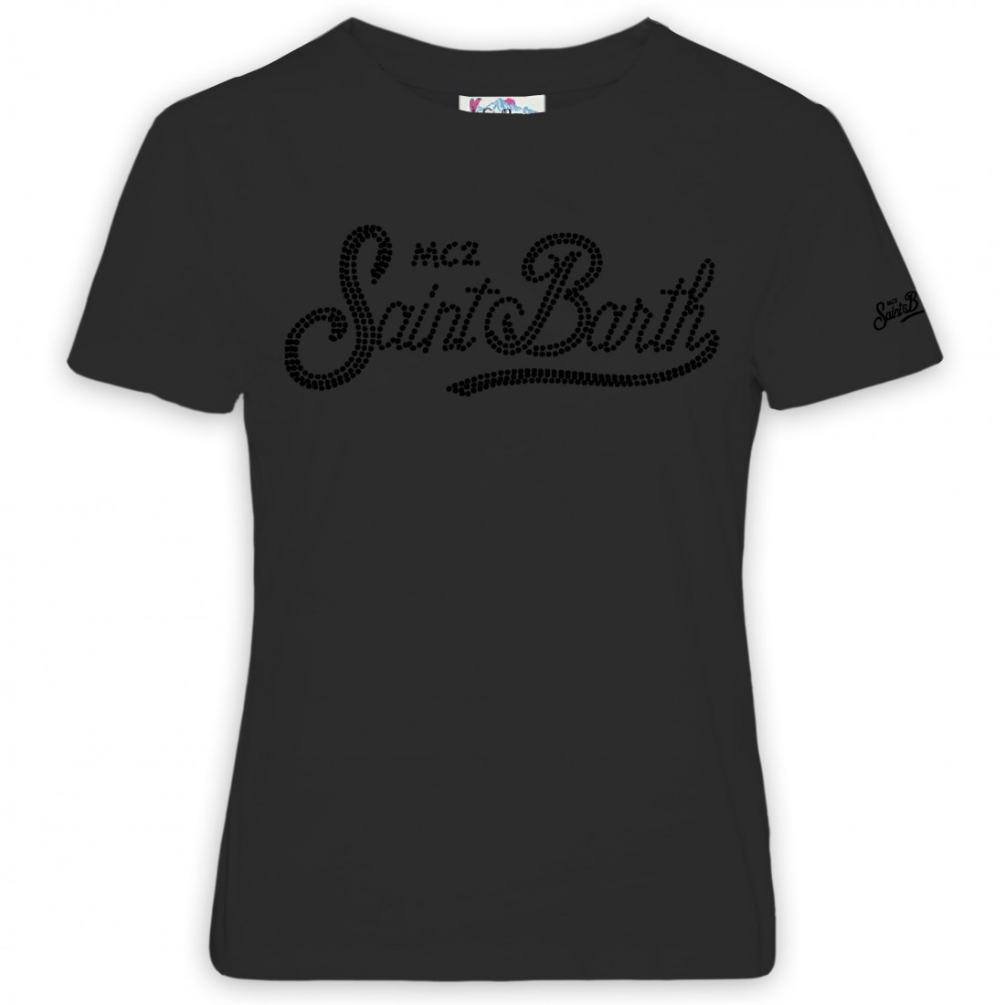 CREW NECK T-SHIRT SB 00 STRASS MC2 SAINT BARTH EMI0002 02373G
