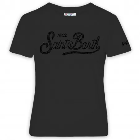 CREW NECK T-SHIRT SB 00 STRASS MC2 SAINT BARTH EMI0002 02373G