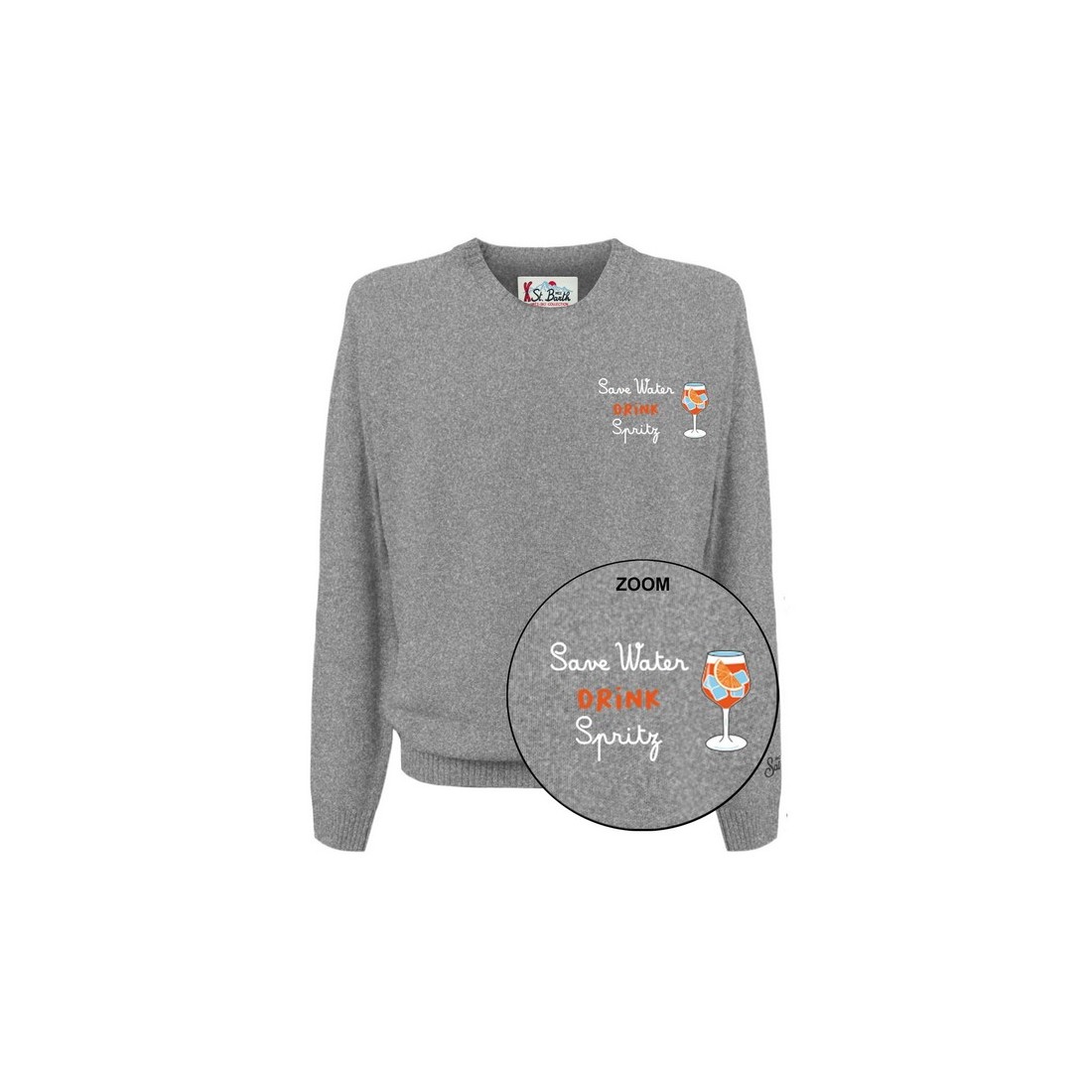HERON LIGHT CREW NECK DRINK SPRITZ SAVE 15M MC2 SAINT BARTH HER0005 03049G