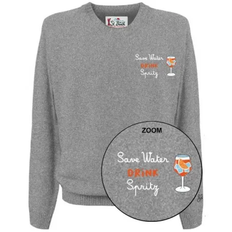 HERON LIGHT CREW NECK DRINK SPRITZ SAVE 15M MC2 SAINT BARTH HER0005 03049G