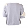 MAGLIA C/APPLICAZIONE FIORI PHO FIRENZE 4322140CC24 PERLA