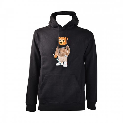 PULLOVER FILOU 116 BARON FILOU FIL88HOODEM BLACK