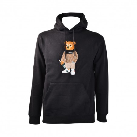 PULLOVER FILOU 116 BARON FILOU FIL88HOODEM BLACK