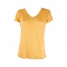 V-NECK T-SHIRT 96 OCHRE MC2 SAINT BARTH ELOISE 02501B