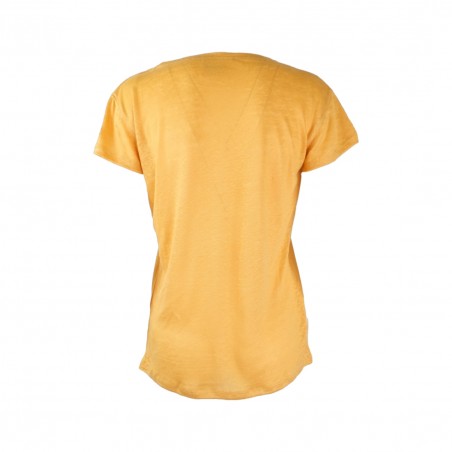 V-NECK T-SHIRT 96 OCHRE MC2 SAINT BARTH ELOISE 02501B