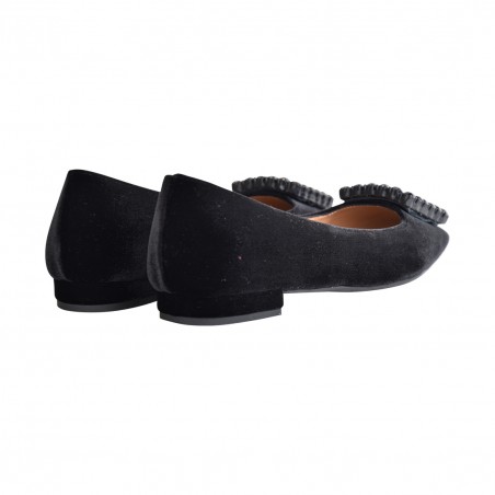 ACCOLLATA VELLUTO C/ACCESSORIO FESTA AMAIA NERO