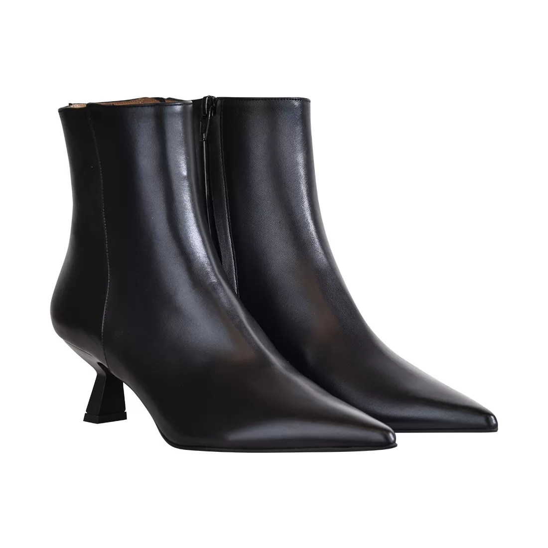 TRONCHETTO IN PELLE FESTA JINA NERO