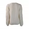 MAGLIA MANICHE TRECCE SO ALLURE A44028A MILK