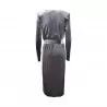 ABITO MIDIE INCROCIO VELLUTO SO ALLURE D11016A PEARL