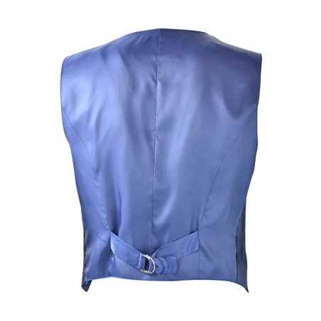 GILET CORTO VELLUTO SO ALLURE D33019A BLU