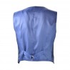 GILET CORTO VELLUTO SO ALLURE D33019A BLU