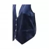 GILET CORTO VELLUTO SO ALLURE D33019A BLU