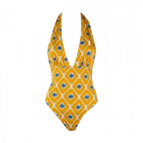 HALTER NECK ONE PIECE IKAT GEOMETRIC 9651 MC2 SAINT BARTH MARISOL 02951B