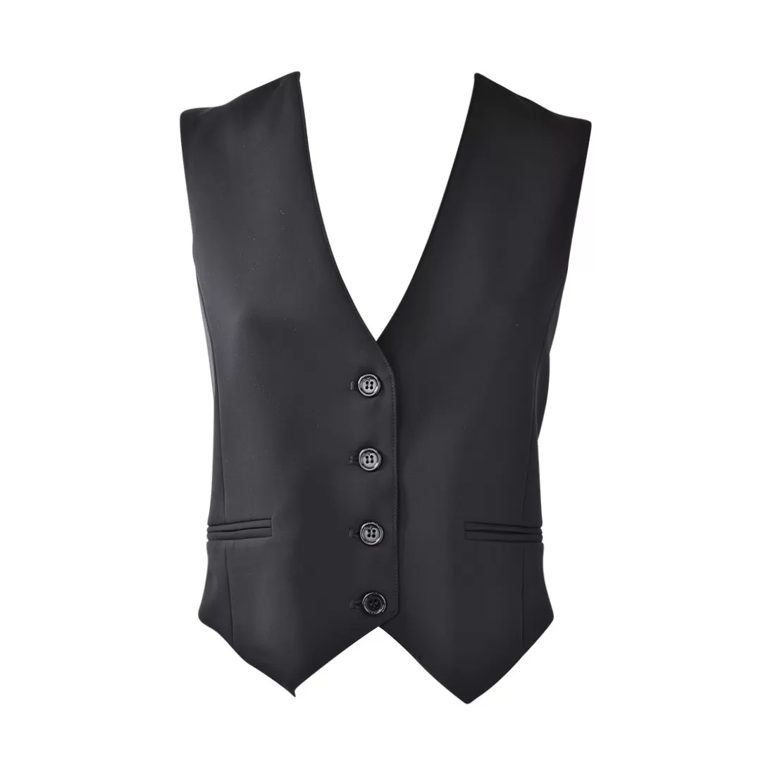 GILET CREPE BASIC SO ALLURE O33003A BLACK