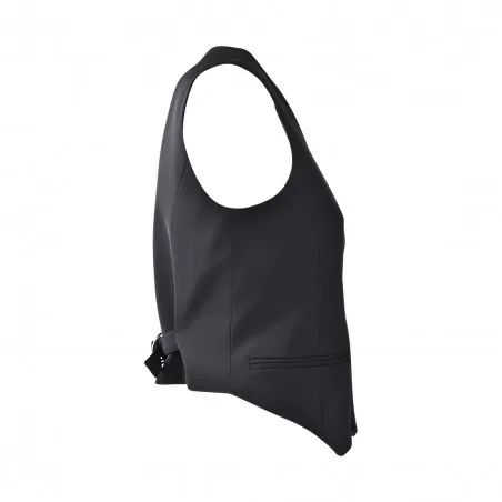 GILET CREPE BASIC SO ALLURE O33003A BLACK
