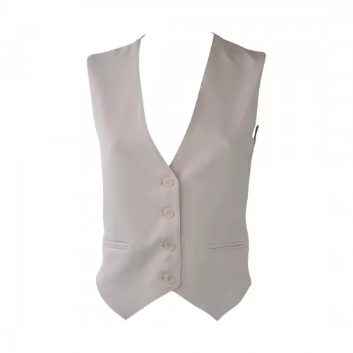 GILET CREPE BASIC SO ALLURE O33003A BUTTER