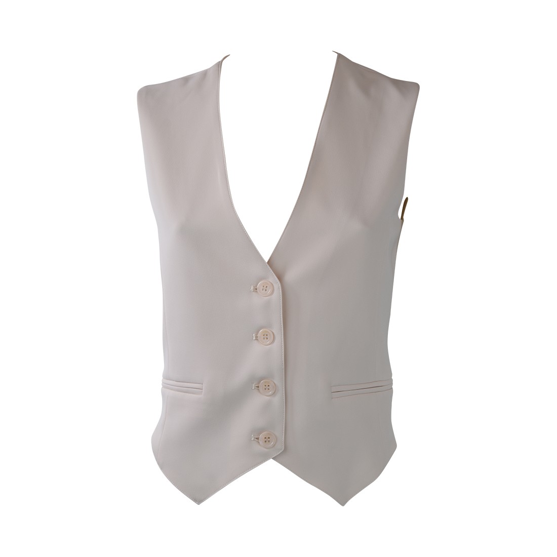GILET CREPE BASIC SO ALLURE O33003A BUTTER