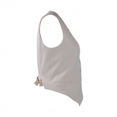 GILET CREPE BASIC SO ALLURE O33003A BUTTER