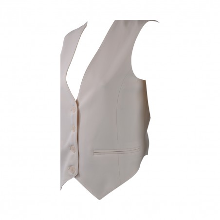GILET CREPE BASIC SO ALLURE O33003A BUTTER
