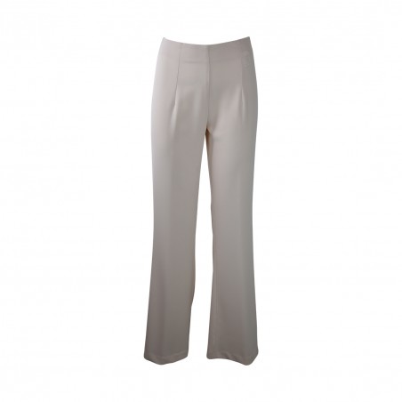 PANTALONE PALAZZO CREPE BASIC SO ALLURE O66002A BUTTER