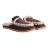 SLIPPER FULL ESKIMO STITCH MOU MU.FW161007A MOCHA