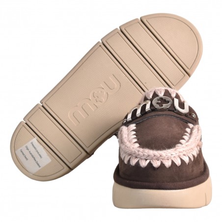 BOUNCE CLOG METAL LOGO MOU MU.FW531001A MOCHA