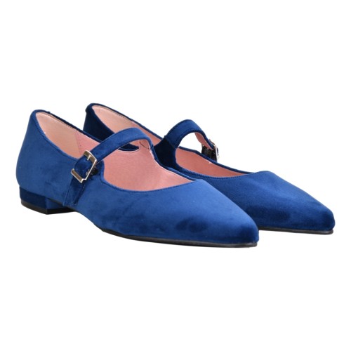 BALLERINA CON CINTURINO ANNA DE BRAY 600-H MARINO