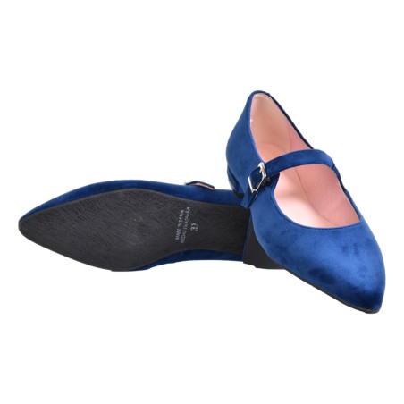BALLERINA CON CINTURINO ANNA DE BRAY 600-H MARINO