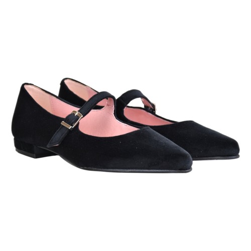 BALLERINA CON CINTURINO ANNA DE BRAY 600-H NEGRO