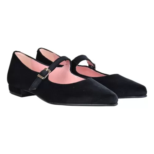 BALLERINA CON CINTURINO ANNA DE BRAY 600-H NEGRO