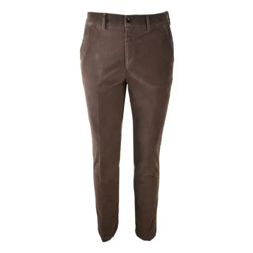 PANTALONE SLIM FIT VELLUTO CRUNA BRERA.1405 144